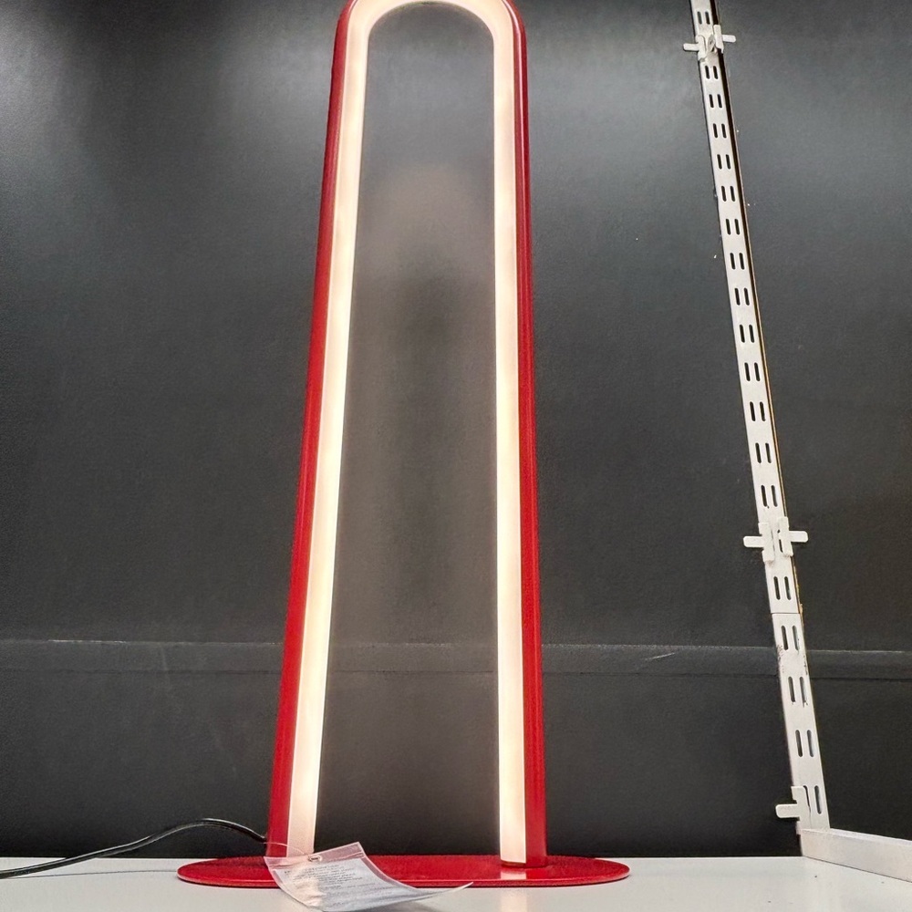 Solvinden dimmable Modern Red and White LED Floor Lamp from IKEA gorgeous - Picture 12 of 16